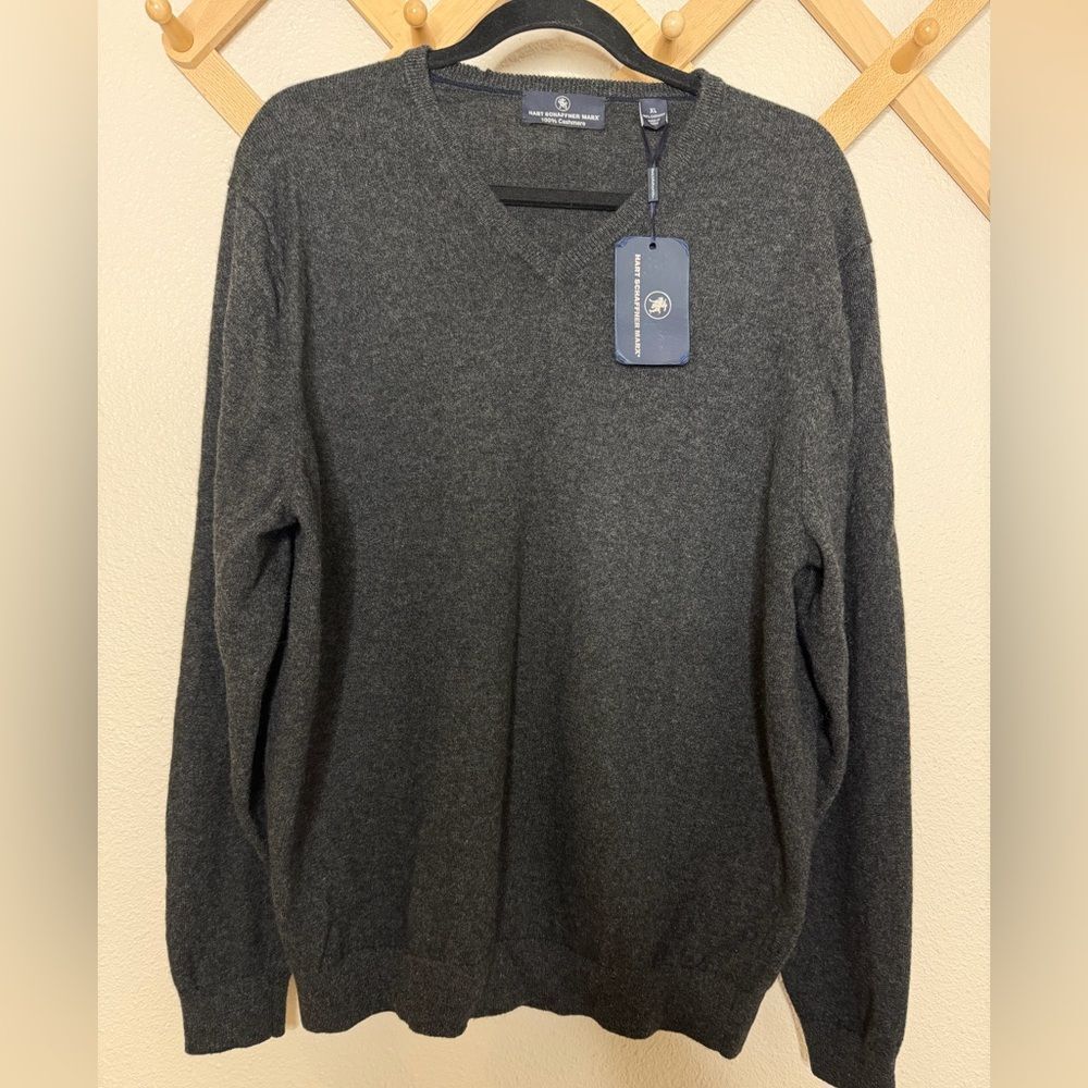 Men’s Hart Schaffner Marx Cashmere Sweater Sz XL